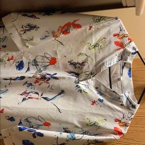 Never worn white pattern blouse